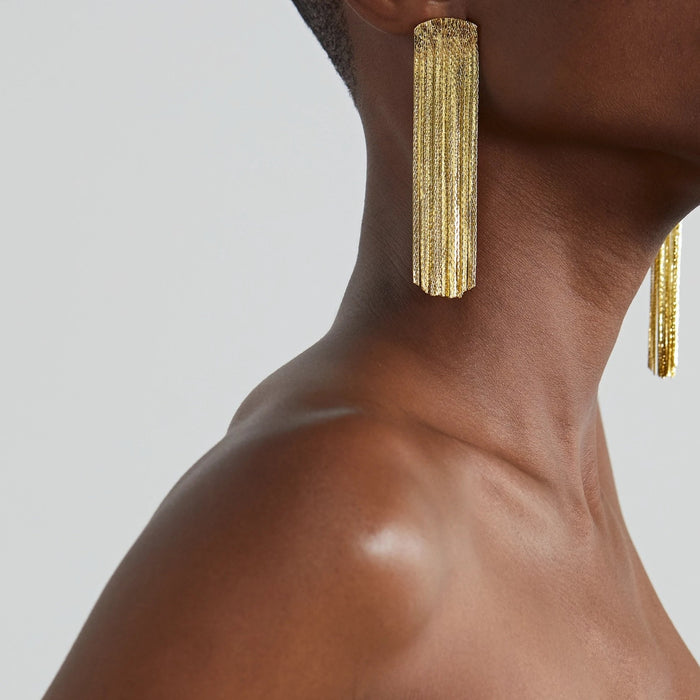 Grand Fil Earrings (Gold)