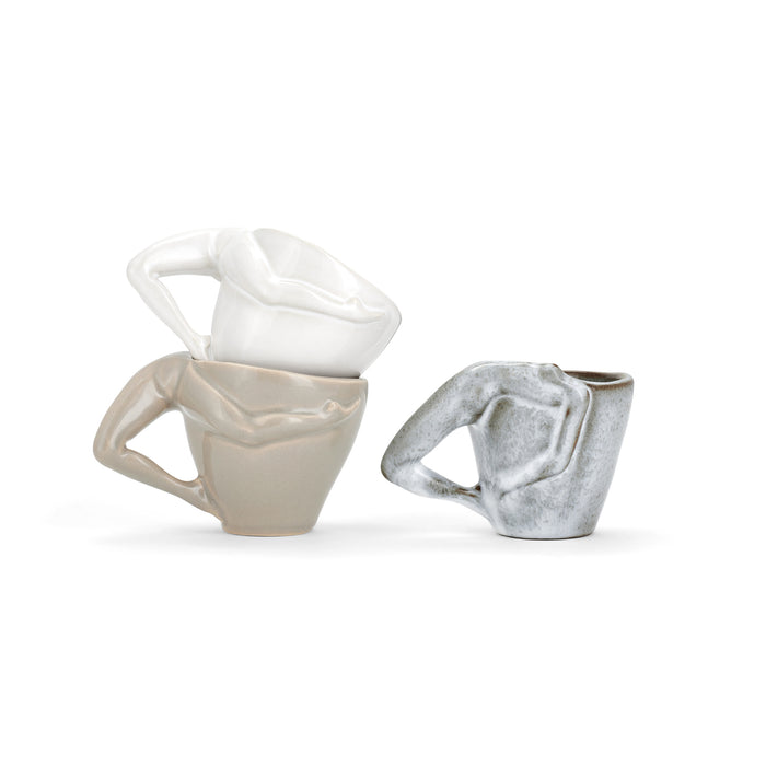 ESPRESSO YOURSELF CUPS (HIGH-SHINE GREY/BROWN)
