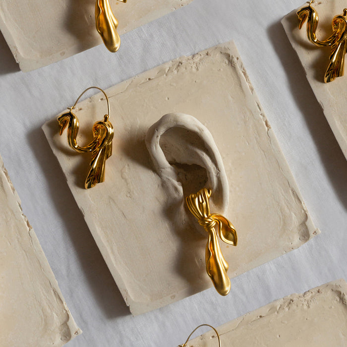 Gilded Cloth Earrings (Gold)