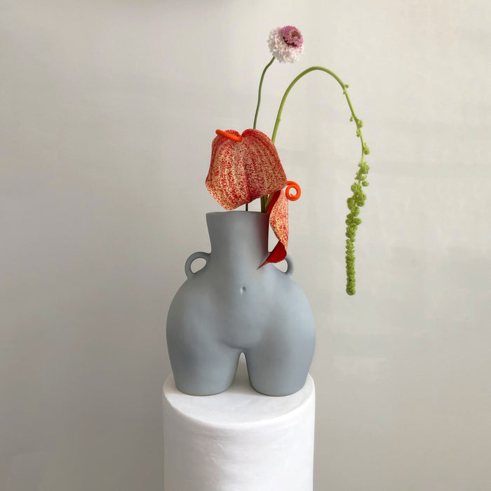 Love Handles Vase (Light-Grey)