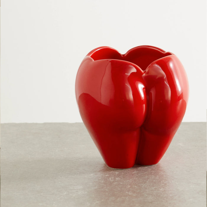 Bottom of My Heart Pot (Red Shiny)