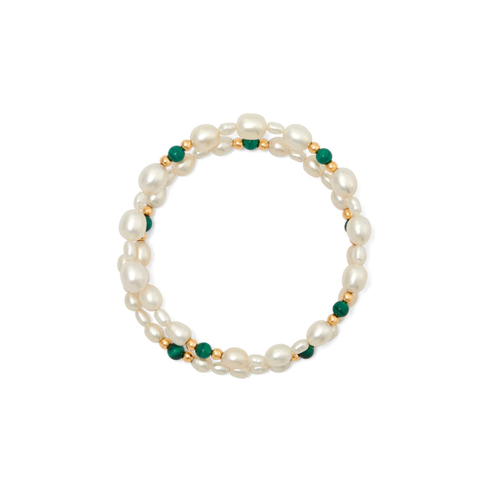 The Pearl Next Door Bracelet (Malachite)